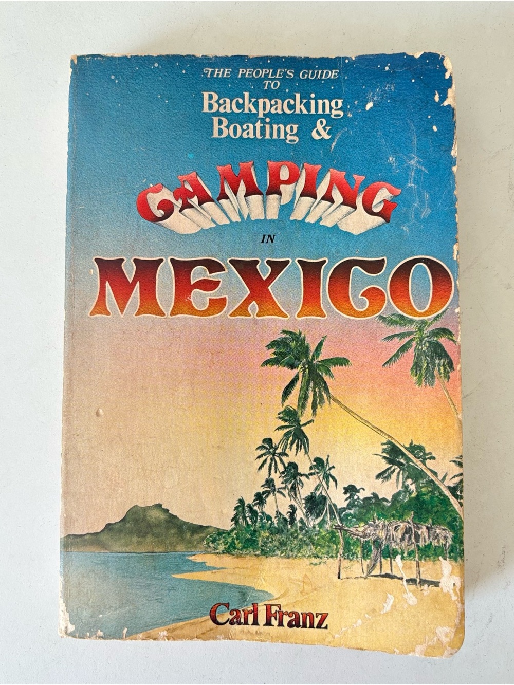 Camping in Mexico Vintage Guidebook - Sunset Cover